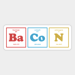 Bacon Chemistry Sticker